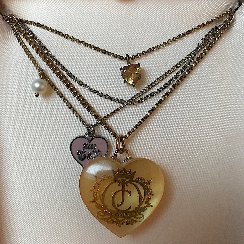 Juicy Couture multi chain necklace